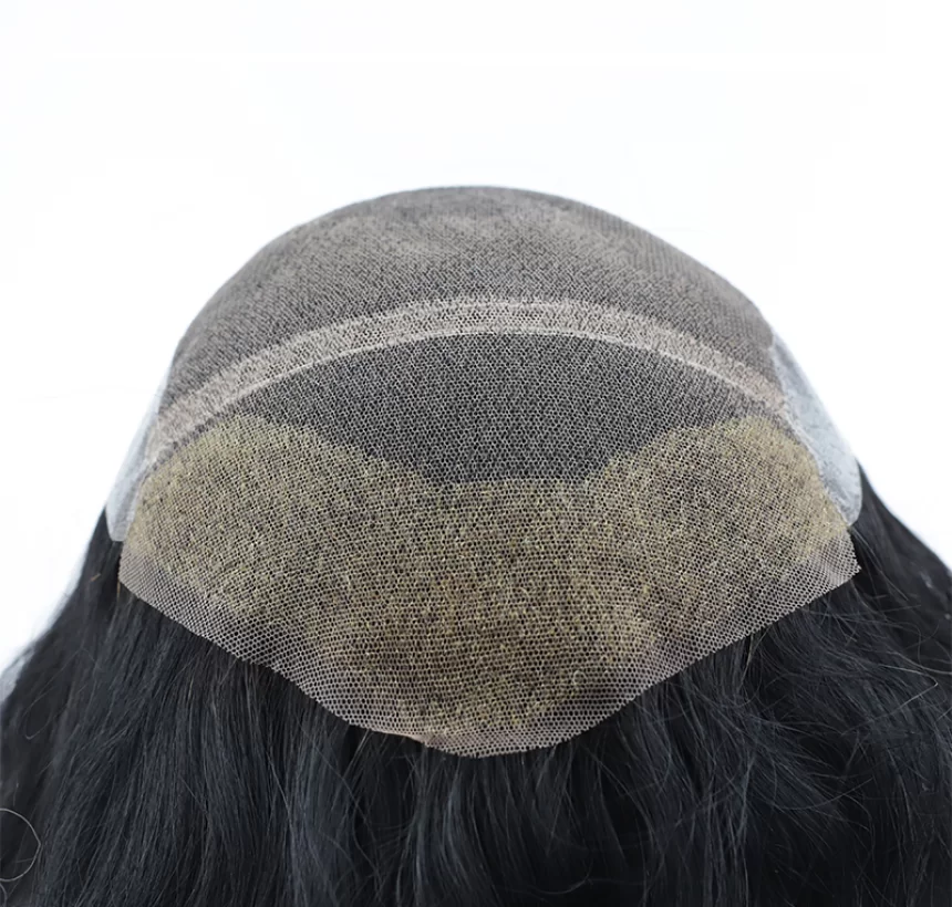 Natural Effect Lace Front Stock Toupee for Men a