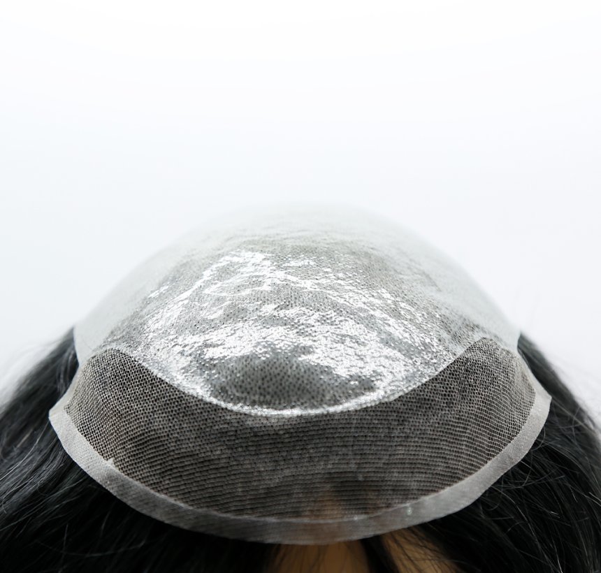 Skin with Lace Front Toupee for Women F