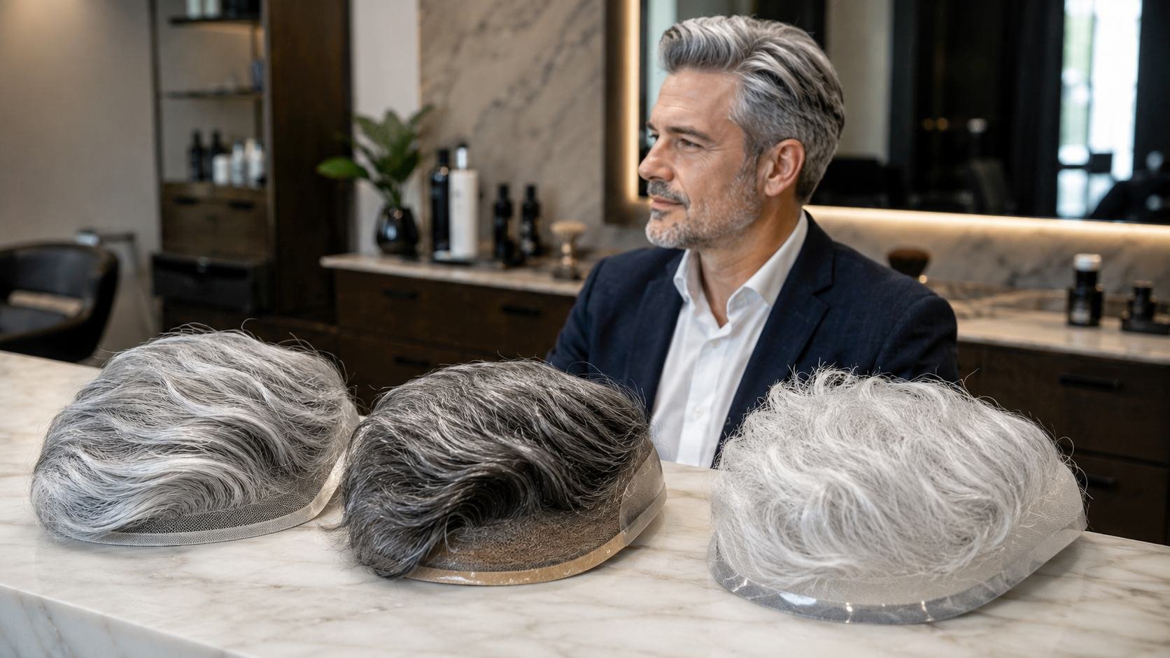 Grey Hair Men’s Toupees That Look Natural