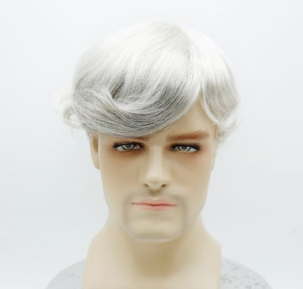 Custom skin men toupee v}