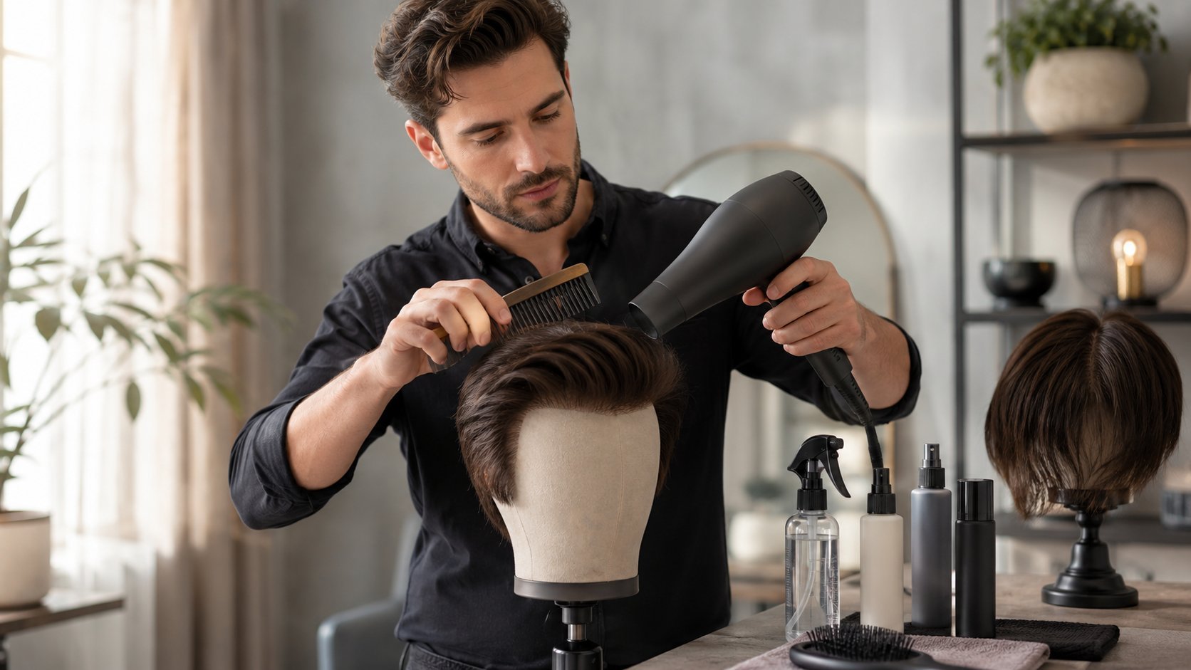 Style a Hair System Safely Without Causing Damage