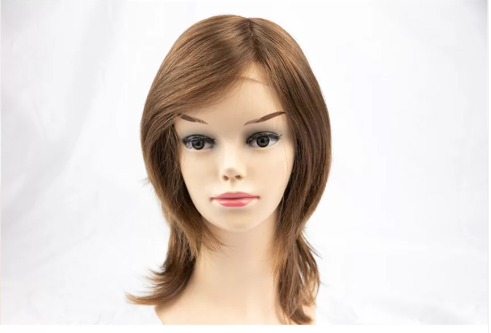 Stock Blond Virgin Hair Silk Top Wig for Women